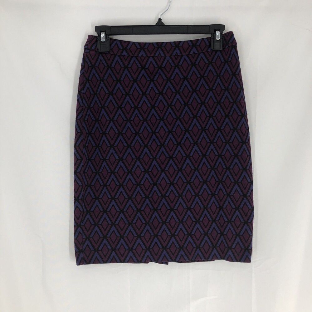 Halogen Purple Pencil Skirt Womens Size 0 Diamond